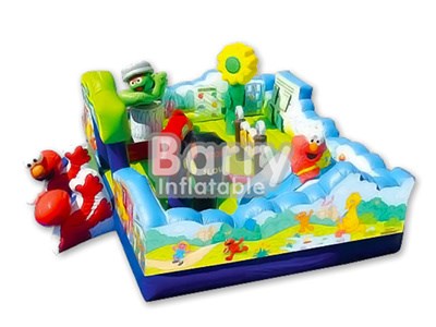 Professional Supplier Sesame Street Bounce,Inflatable Playground For Kids BY-IP-074